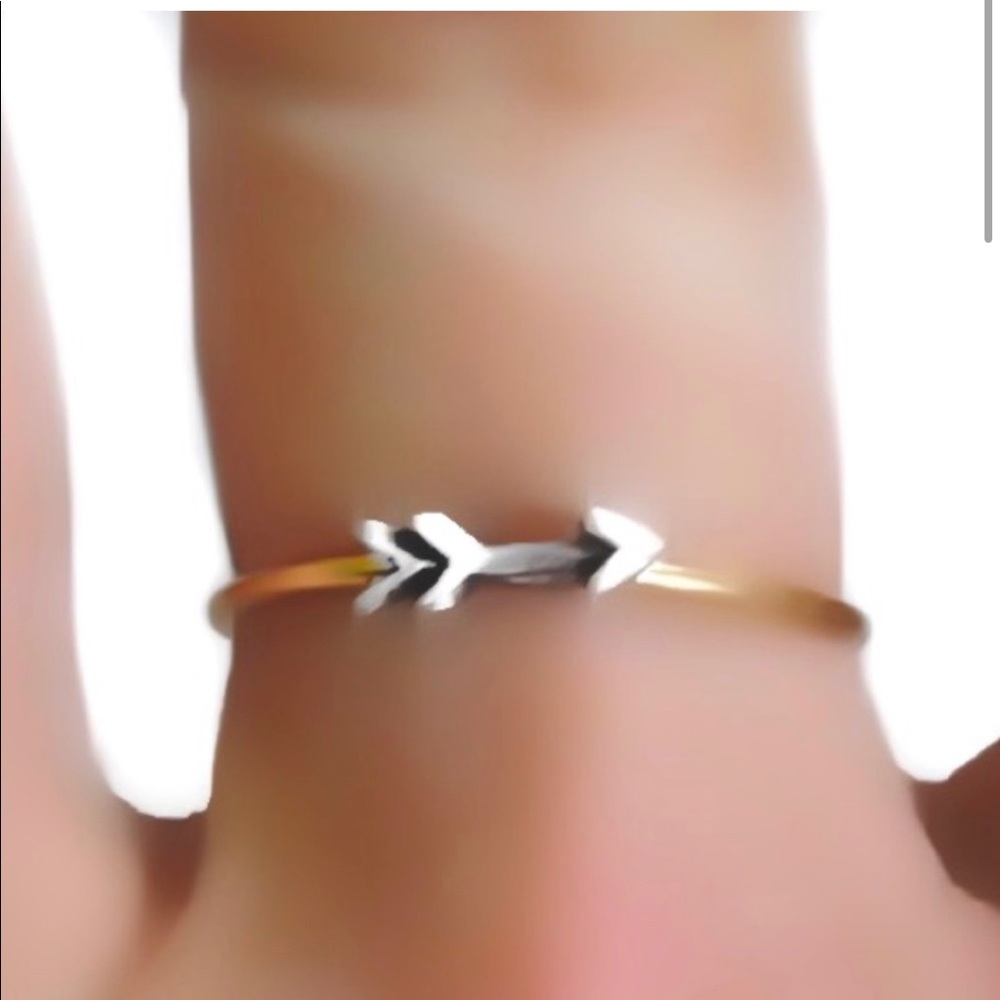 Two Toned Bonded Arrow Ring